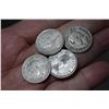 Image 1 : Four silver Canada quarters