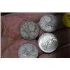 Image 2 : Four silver Canada quarters