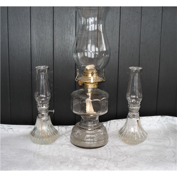 3 oil lamps