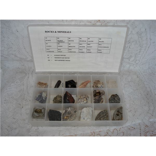 Box of assorted Rocks and Minerals