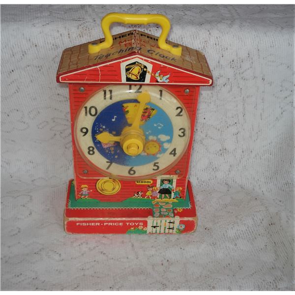 Vintage Fisher Price Musical Clock  Nice tone