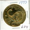 Image 1 : 1993 Apatosaurus 180 Million B.C. Coin