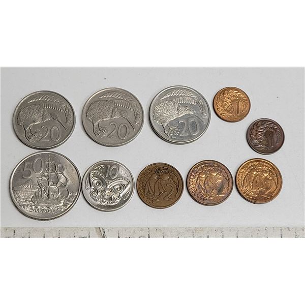 Assorted New Zealand Coins