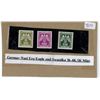 Image 1 : German Nazi era eagle and swastika stamps, 3K, 4K & 5K - mint