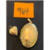 Image 1 : LOT OF 2 VINTAGE LOCKET PENDANTS