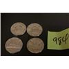 Image 2 : LOT OF 4 NICKELS 1950,2X1960,1961