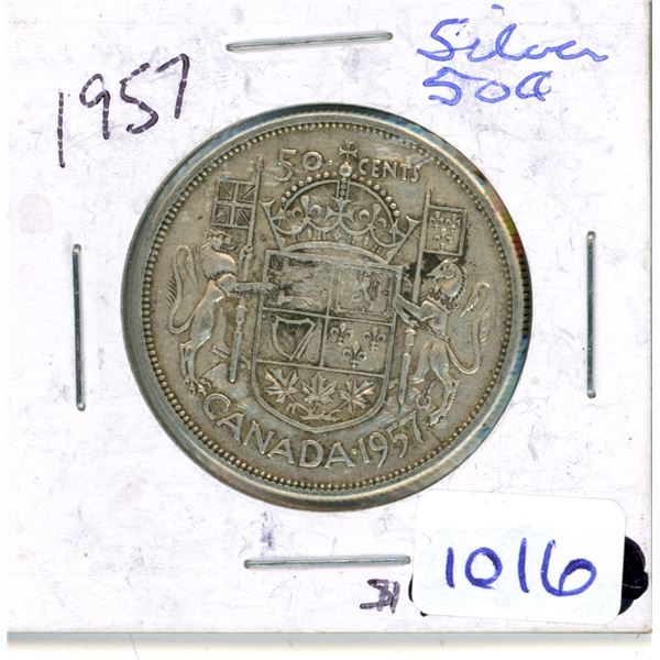 1957 Canada silver 50 cents