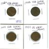 Image 1 : 1942D, 1942, 1944, 1944 us one cent