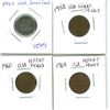 Image 1 : 1943, 1958, 1960, 1964 us one cent