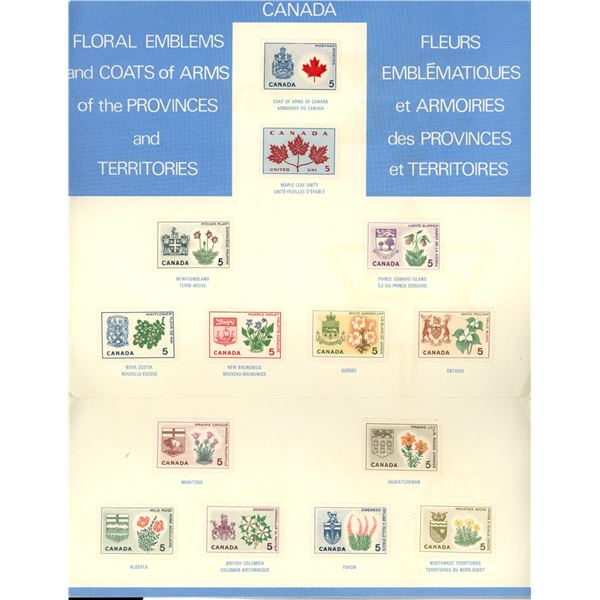 Canadian Style Emblems Floral Emblems & Coats of Arms of Canada Provinces & Territories ...