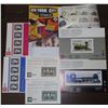 Image 1 : Capex 87 Souvenir Sheets 2 Anniversary Bank Note Co Cards, 2 Canadian Bank Note with Cards (Very Sca