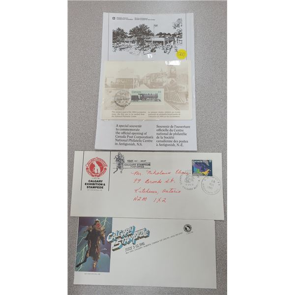 Collectible stamp - first one to be mailed from the National Philatelic Centre Antigonish, N.S. and 