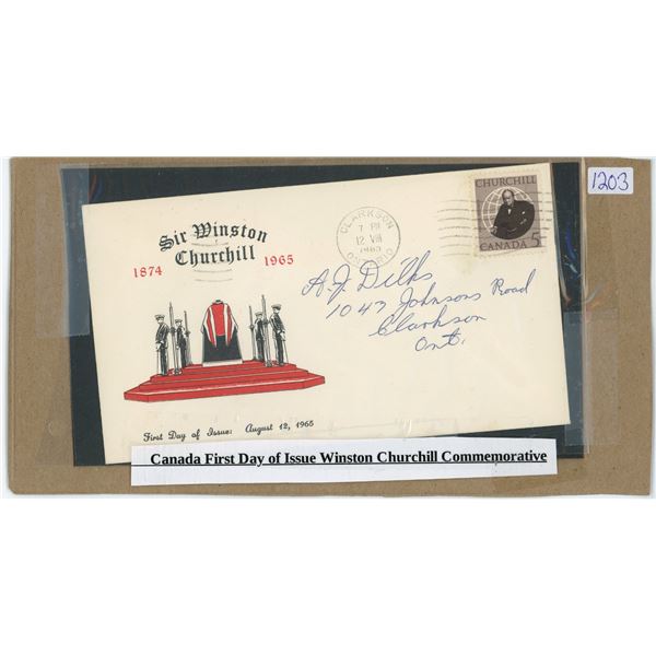 Sir Winston Churchill, commemorative first day of issue envelope 1965