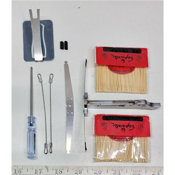 Mini Steel Crossbow Toothpick Shooter; extras included