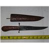 Image 2 : Knife in engraved wooden case - (India)