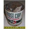 Image 1 : Frost Cop Anti-Freeze pail with old bottles inside