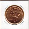 Image 1 : 1 OUNCE COPPER -  .999 FINE - US MERCURY DIME DESIGN