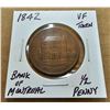 Image 1 : 1842 Bank of Montreal 1/2 penny