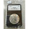 Image 1 : 1965 80% silver dollar