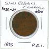 Image 2 : 1835 P.E.I. 'Ships & Colonies' Token PE10-29