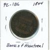 Image 2 : 1844 Bank of Montreal Half Penny Token PC-1B6