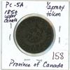 Image 1 : 1850 Upper Canada Half Penny Token PC-5A