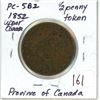 Image 1 : 1852 Upper Canada Half Penny Token PC-5B2