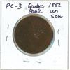 Image 2 : 1852 Quebec Bank Half Penny Token PC-3