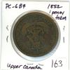 Image 1 : 1852 Upper Canada One Penny Token PC-6B4