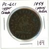 Image 1 : 1854 Upper Canada One Penny Token PC-6C1