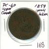 Image 1 : 1857 Upper Canada One Penny Token PC-6D