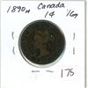 Image 1 : 1890 H Canada Large Cent