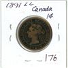 Image 1 : 1891 LL Canada Large Cent