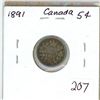Image 1 : 1891 Canada Silver 5¢