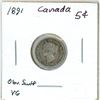 Image 2 : 1891 Canada Silver 5¢