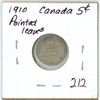 Image 1 : 1910 Pointed Leaves Canada Silver 5¢