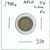 Image 1 : 1940c Newfoundland Silver 5¢