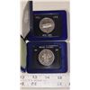 Image 4 : Lot of 2 Canada 1971 & 1973 Nickel Dollars