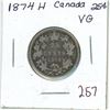 Image 1 : 1874H Canada Silver 25¢