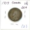Image 2 : 1919 Canada Silver 25¢ (2.)
