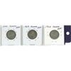 Image 2 : Lot of 3 Silver 1928, 1929, 1930 Canada 25¢