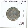 Image 1 : 1936 Canada Silver 25¢