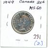 Image 1 : 1949 Canada Silver 25¢ (2.)