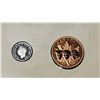 Image 3 : 1945-2005 60th Anniversary of VE Day,  Sterling Silver 5¢ & Bronze Medallion Set