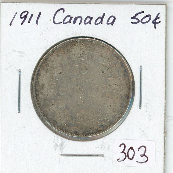 1911 Canada Silver 50¢ (1.)
