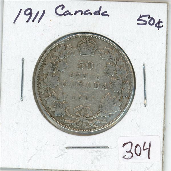 1911 Canada Silver 50¢ (2.)