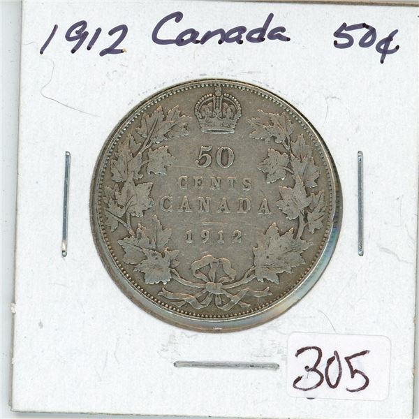 1912 Canada Silver 50¢ (1.)