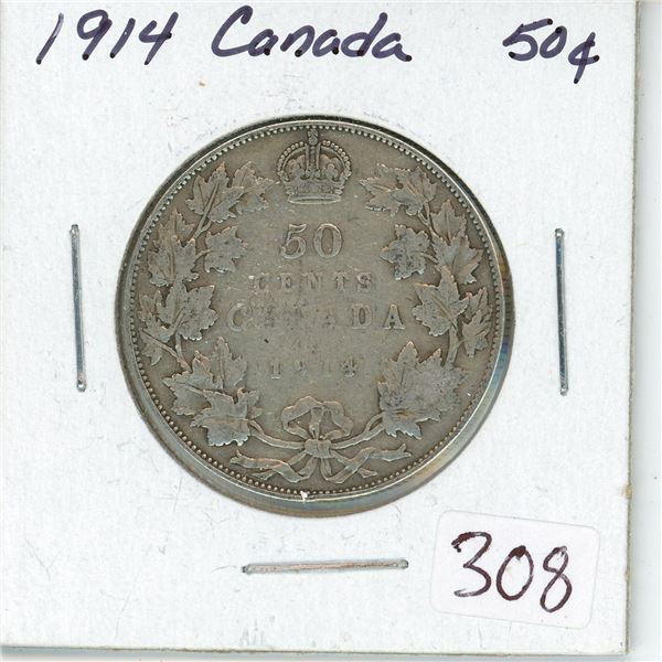 1914 Canada Silver 50¢