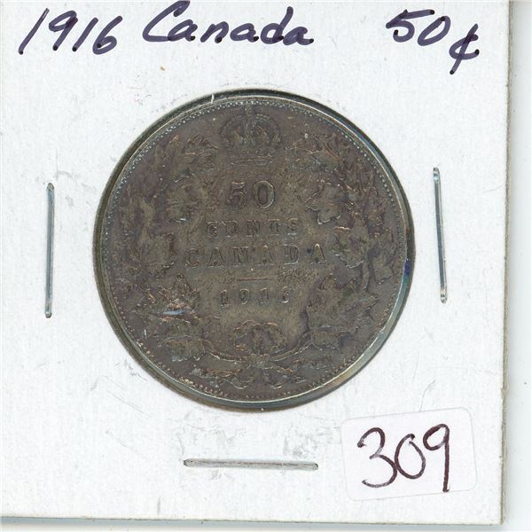 1916 Canada Silver 50¢