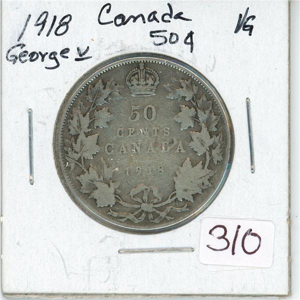 1918 Canada Silver 50¢